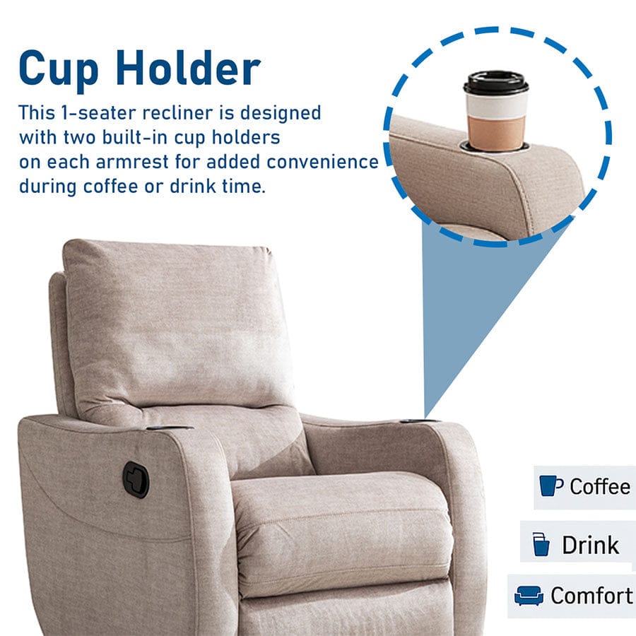 Arlington 1 Seater Recliner Sofa - Image 14