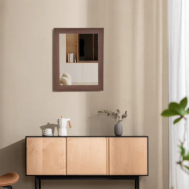 Basic Mirror Pine Walnut 30x40cm B1T1 - Image 2
