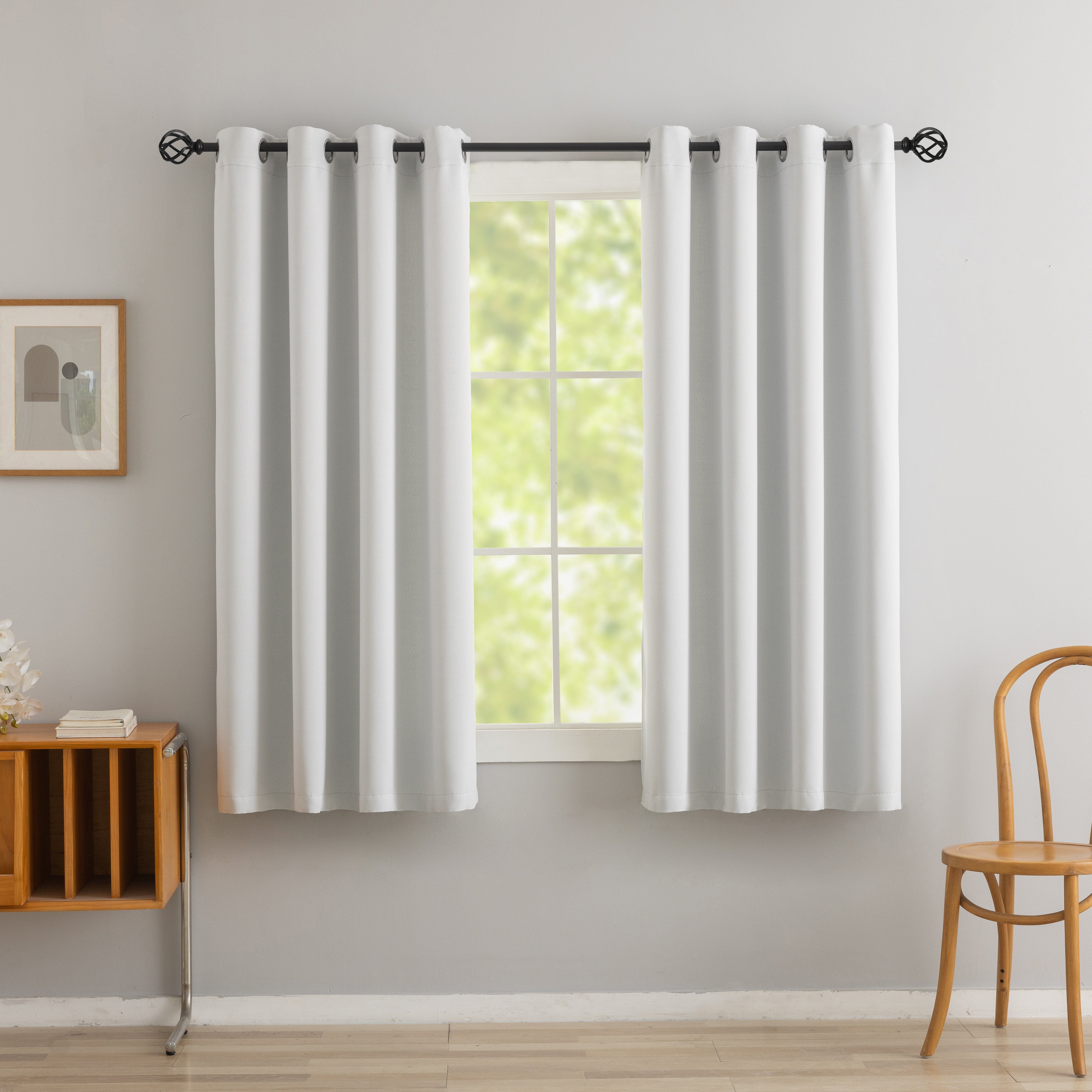 Bellis Plain Set of 4 Curtains - Image 4