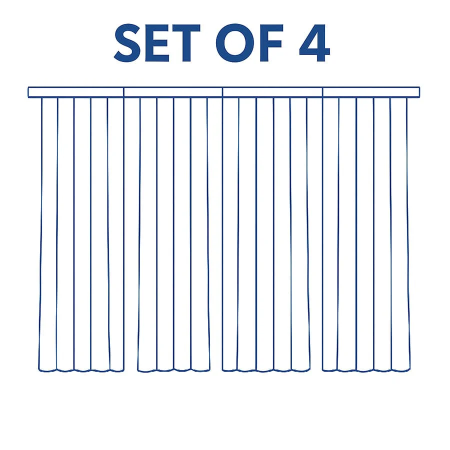 Bellis Plain Set of 4 Curtains - Image 9