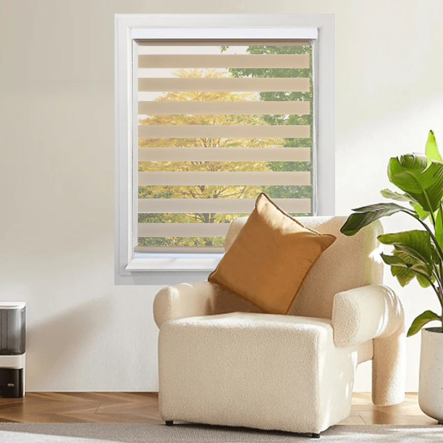 Brown Zebra Non-blackout Blinds - Image 3