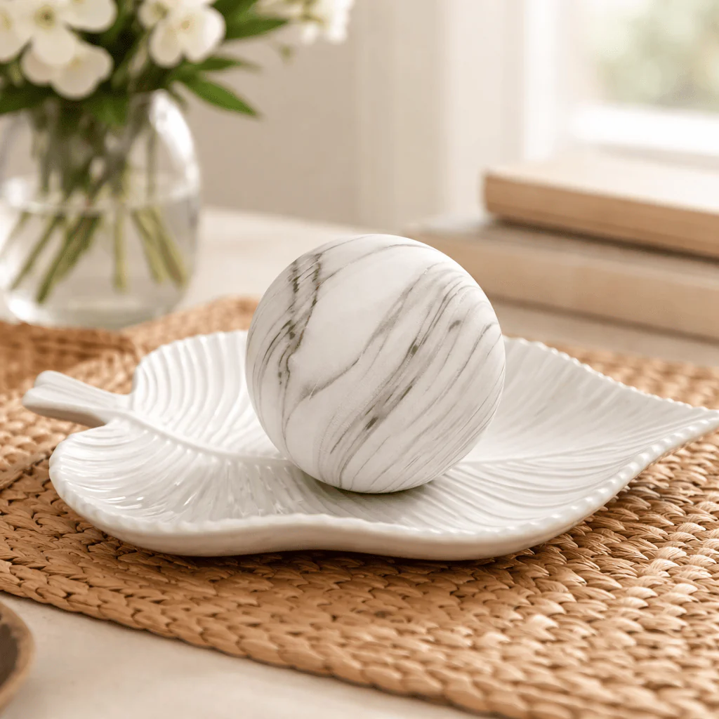 Classic Marble Decorative Ball - Image 3