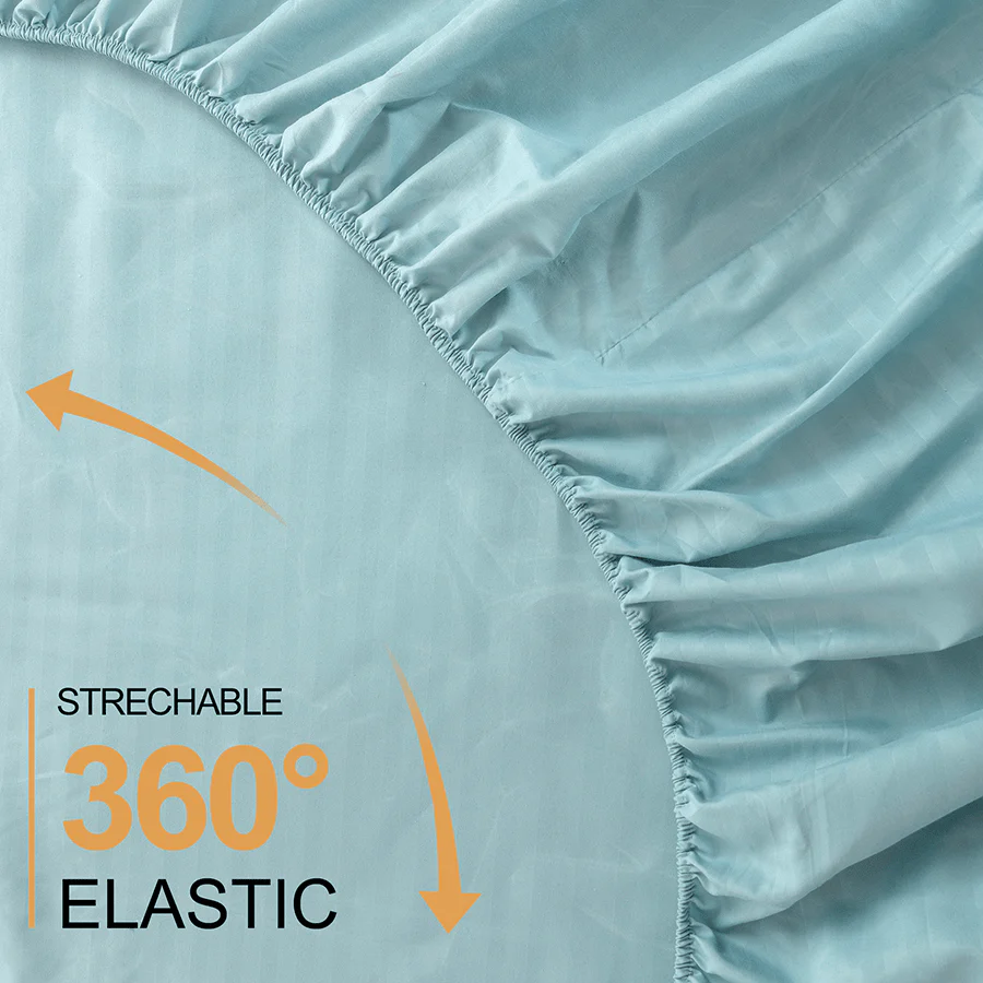Basic Duck Egg Plain 3pc Sheet Set - Image 5