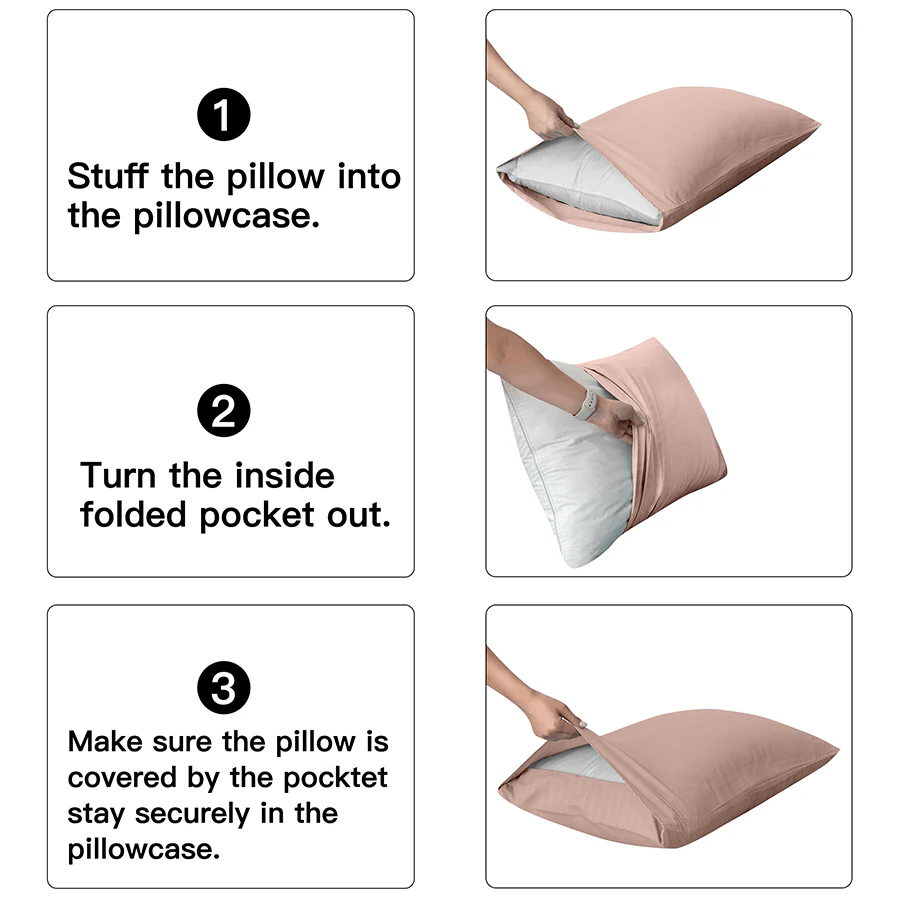 Basic Rose Dust Plain 3pc Sheet Set - Image 10