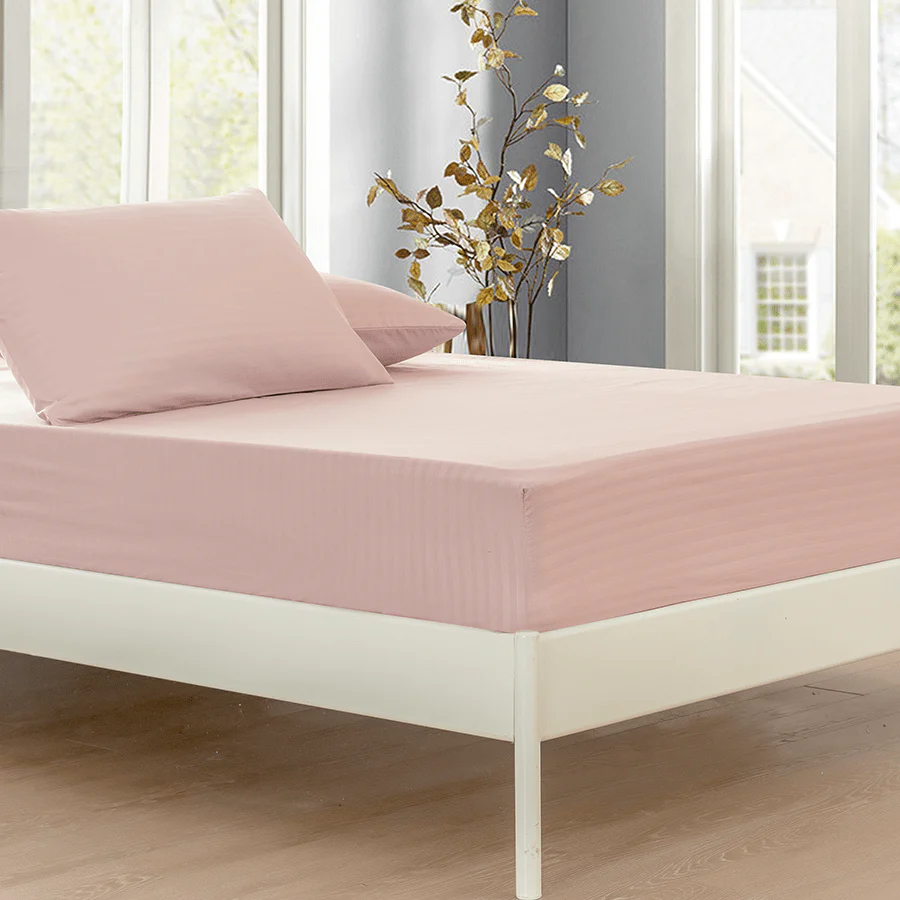 Basic Rose Dust Plain 3pc Sheet Set - Image 3