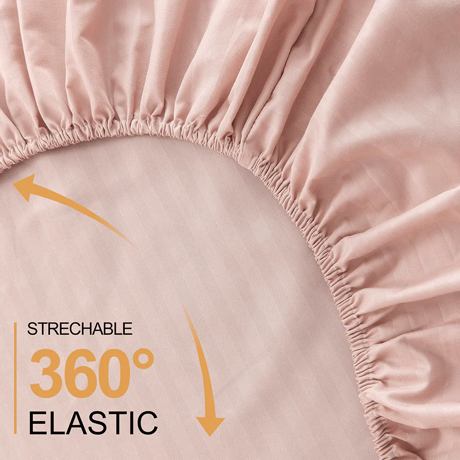 Basic Rose Dust Plain 3pc Sheet Set - Image 5