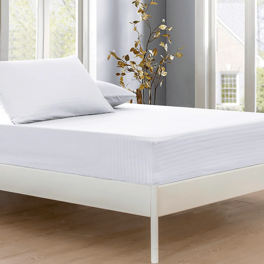 Basic White Plain Sheet 3pc Set - Image 3