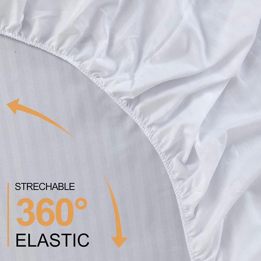 Basic White Plain Sheet 3pc Set - Image 5