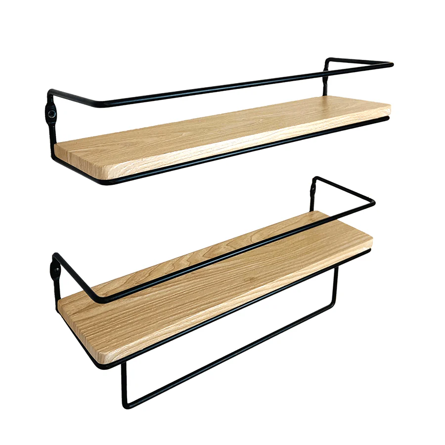 Ekon Set of 2 Shelves with Bracket - Image 10