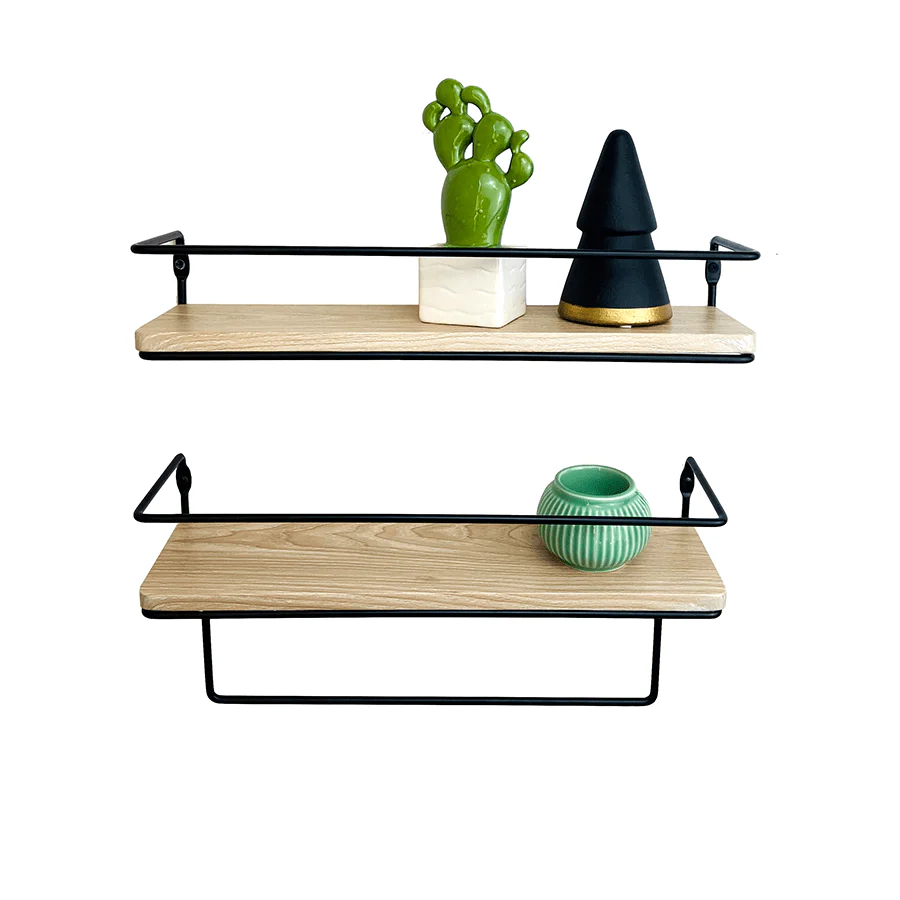 Ekon Set of 2 Shelves with Bracket - Image 12