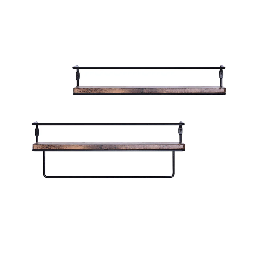 Ekon Set of 2 Shelves with Bracket - Image 4