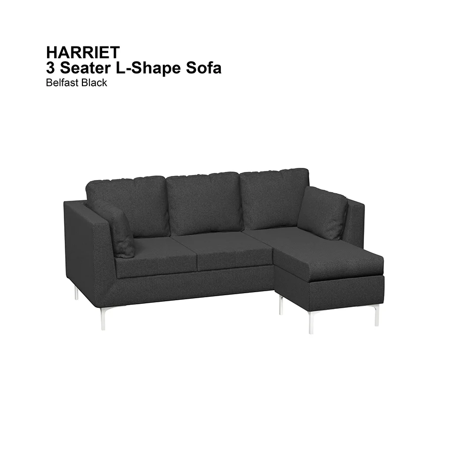 Harriet L-shape 3 Seat Sofa - Image 12
