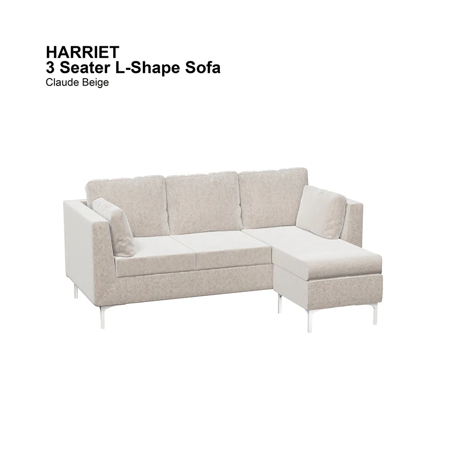 Harriet L-shape 3 Seat Sofa - Image 18