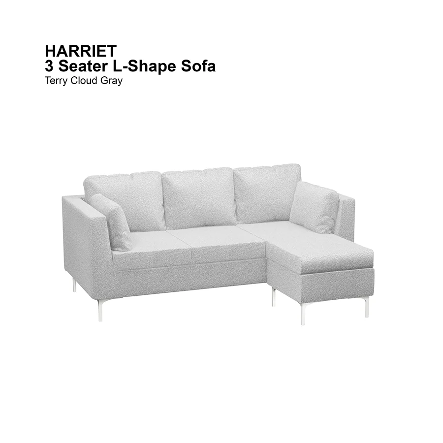 Harriet L-shape 3 Seat Sofa - Image 21