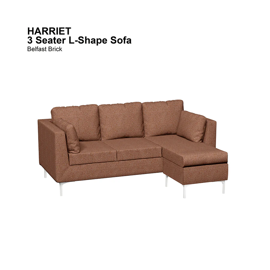 Harriet L-shape 3 Seat Sofa - Image 9