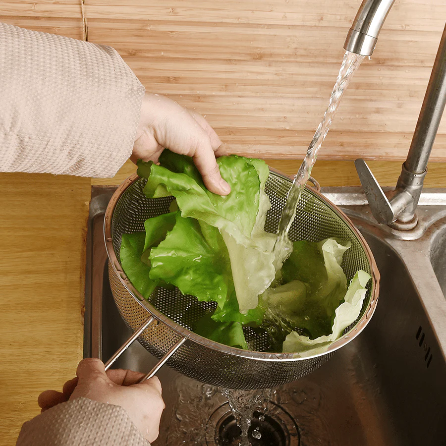 Kai Stainless Steel Colander with Handle - Image 3