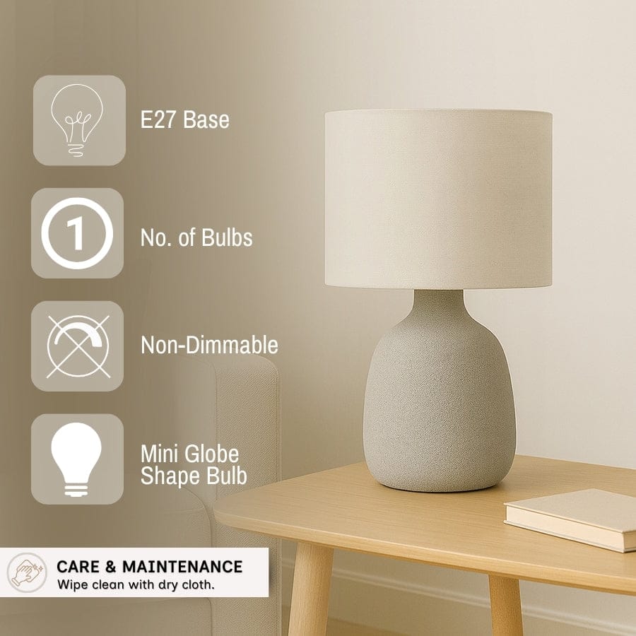 Kliment Ceramic Table Lamp - Image 4