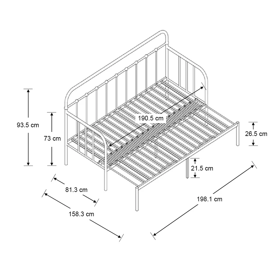 Kumi Day Bed with Pull-out - Image 19