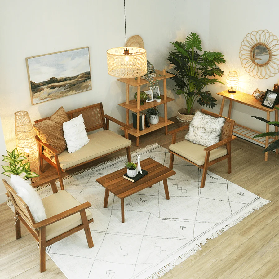 Larson Bamboo Console Table - Image 3