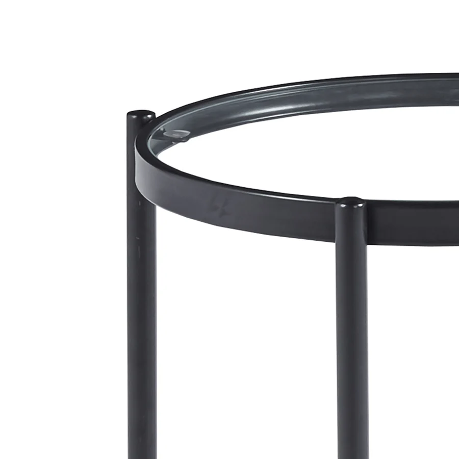 Livia Glass Side Table - Image 5