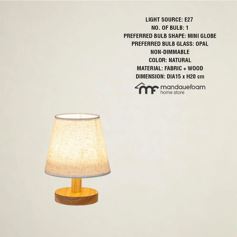Meinik Mini Wood Table Lamp - Image 7