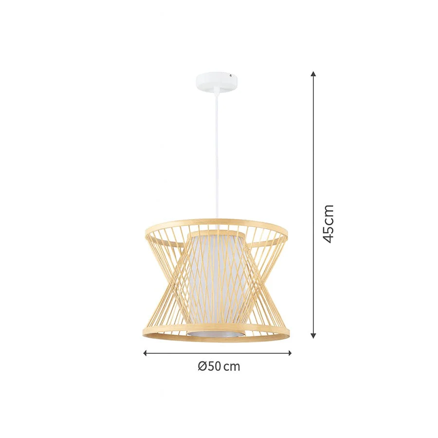 Monar Natural Bamboo Pendant Light - Image 6