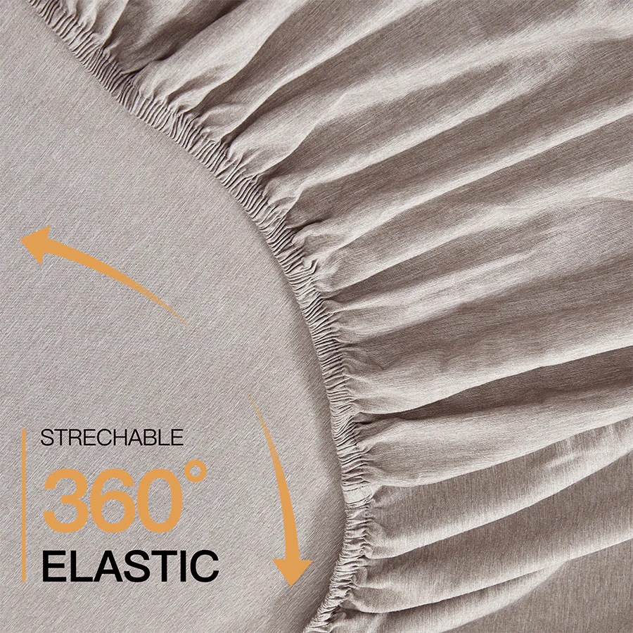Reversible Stripe Khaki 3pc Sheet Set - Image 10