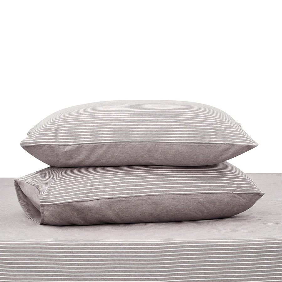 Reversible Stripe Khaki 3pc Sheet Set - Image 4