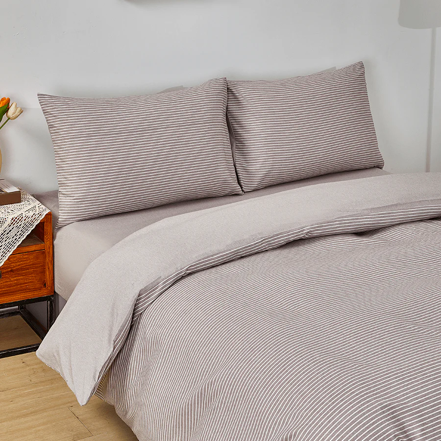 Reversible Stripe Khaki Bed in A Bag - Image 3