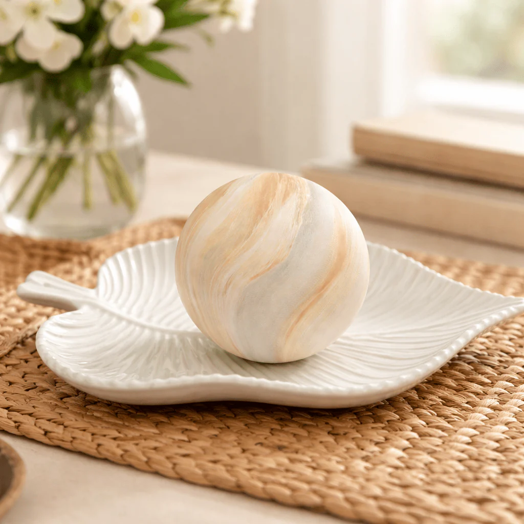Serenity Marble Decorative Ball - Image 3