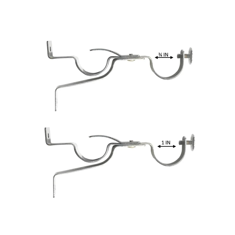 Shiny Silver Double Bracket 28 mm Per Pc - Image 4