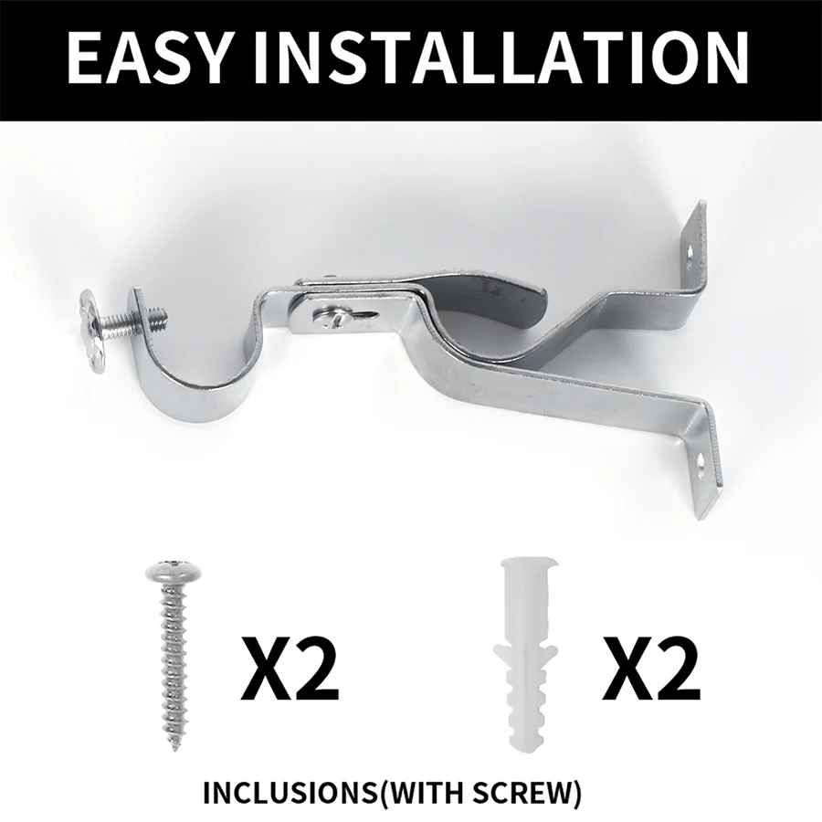 Shiny Silver Double Bracket 28 mm Per Pc - Image 7
