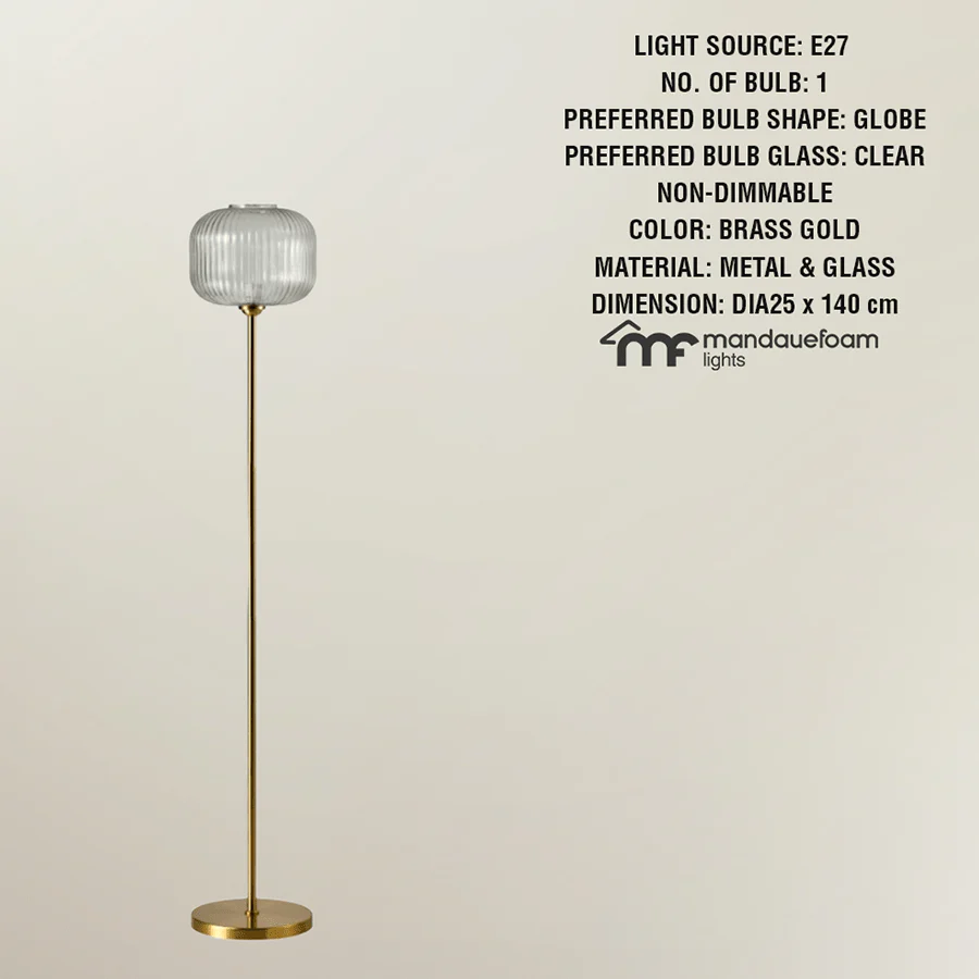 Talya Glass Floor Lamp - Image 3