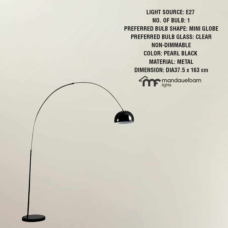 Tomila Metal Arc Floor Lamp - Image 3