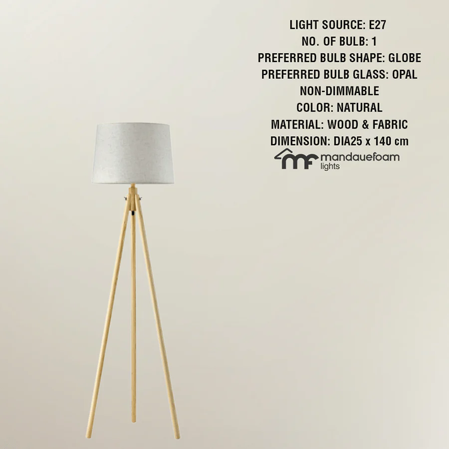 Trofim Floor Tripod Lamp - Image 3