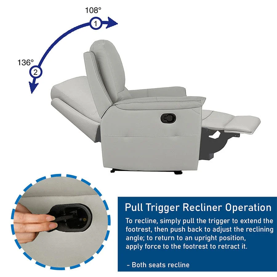 Vanessa 2 Seater Recliner Sofa - Image 23