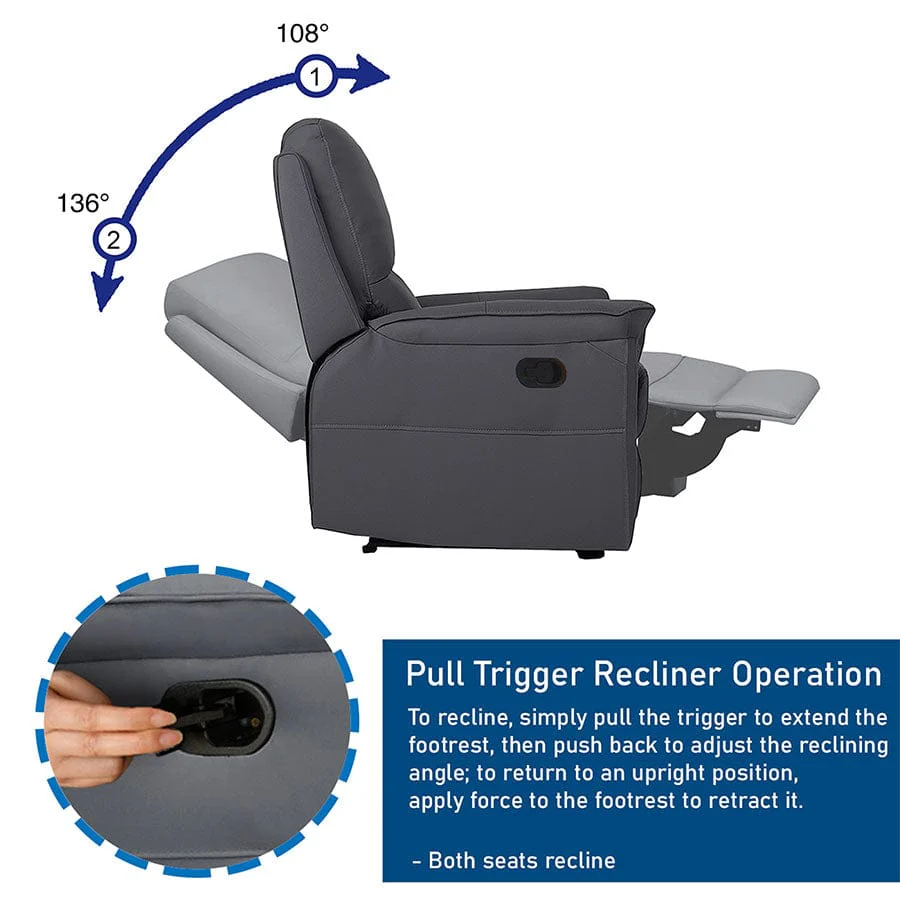 Vanessa 2 Seater Recliner Sofa - Image 7