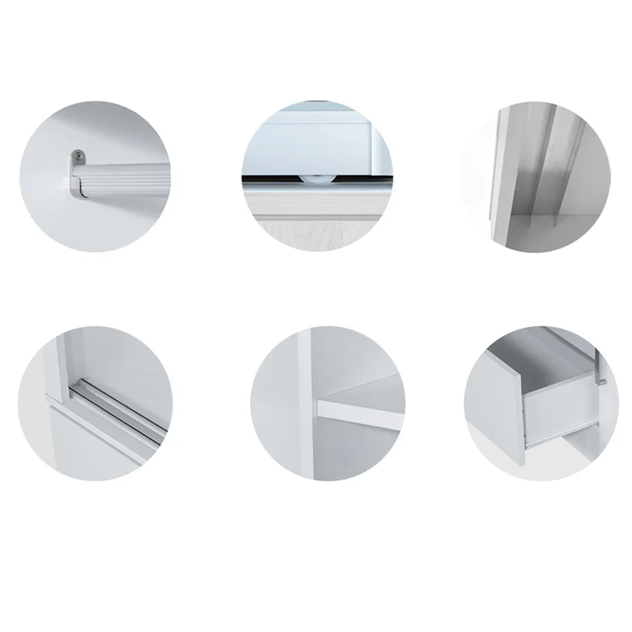 Vania 120 cm Sliding Wardrobe - Image 31