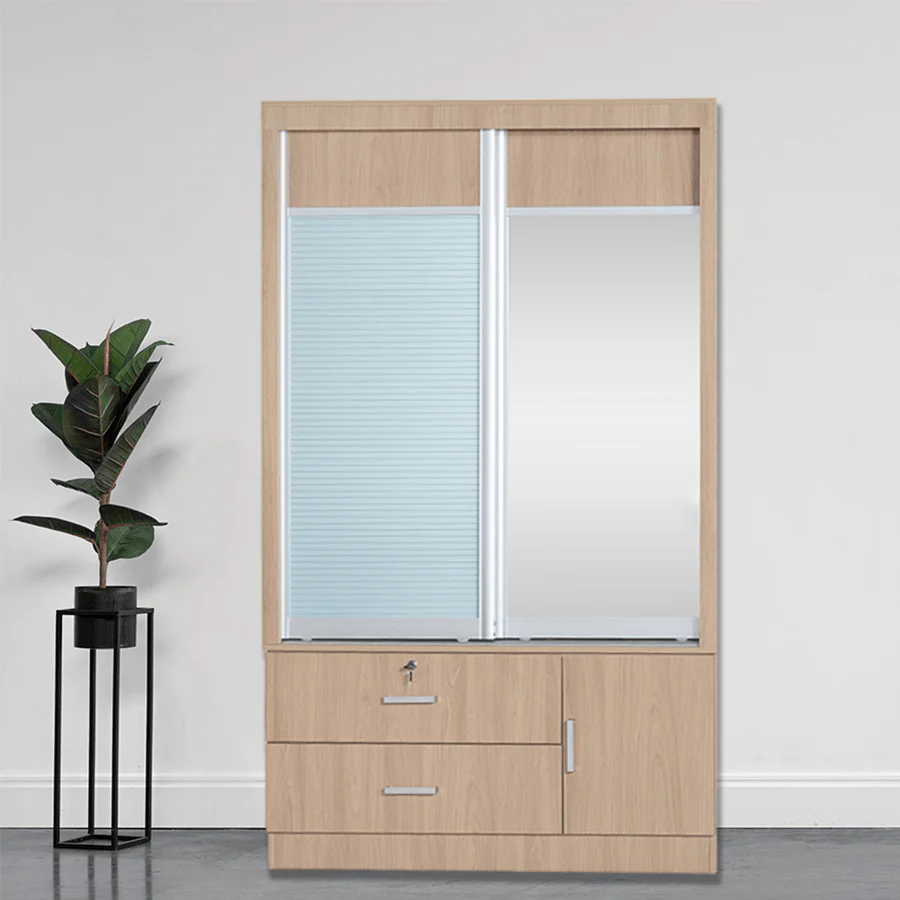 Vania 120 cm Sliding Wardrobe - Image 4