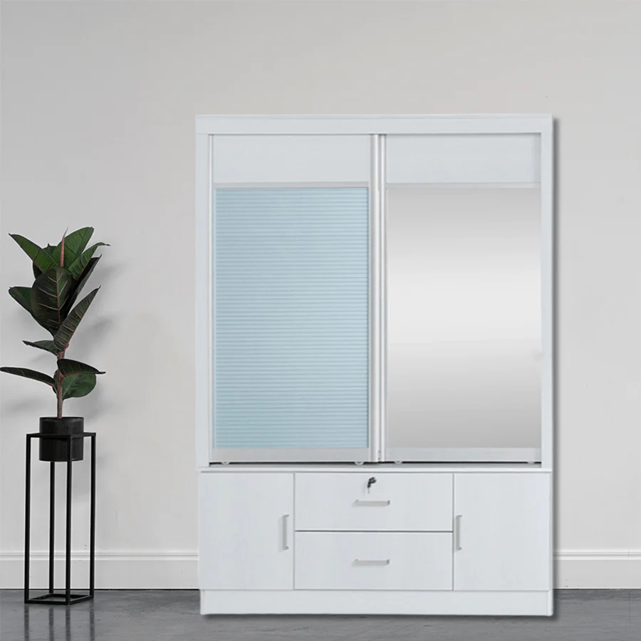 Vania 147 cm Sliding Wardrobe - Image 13