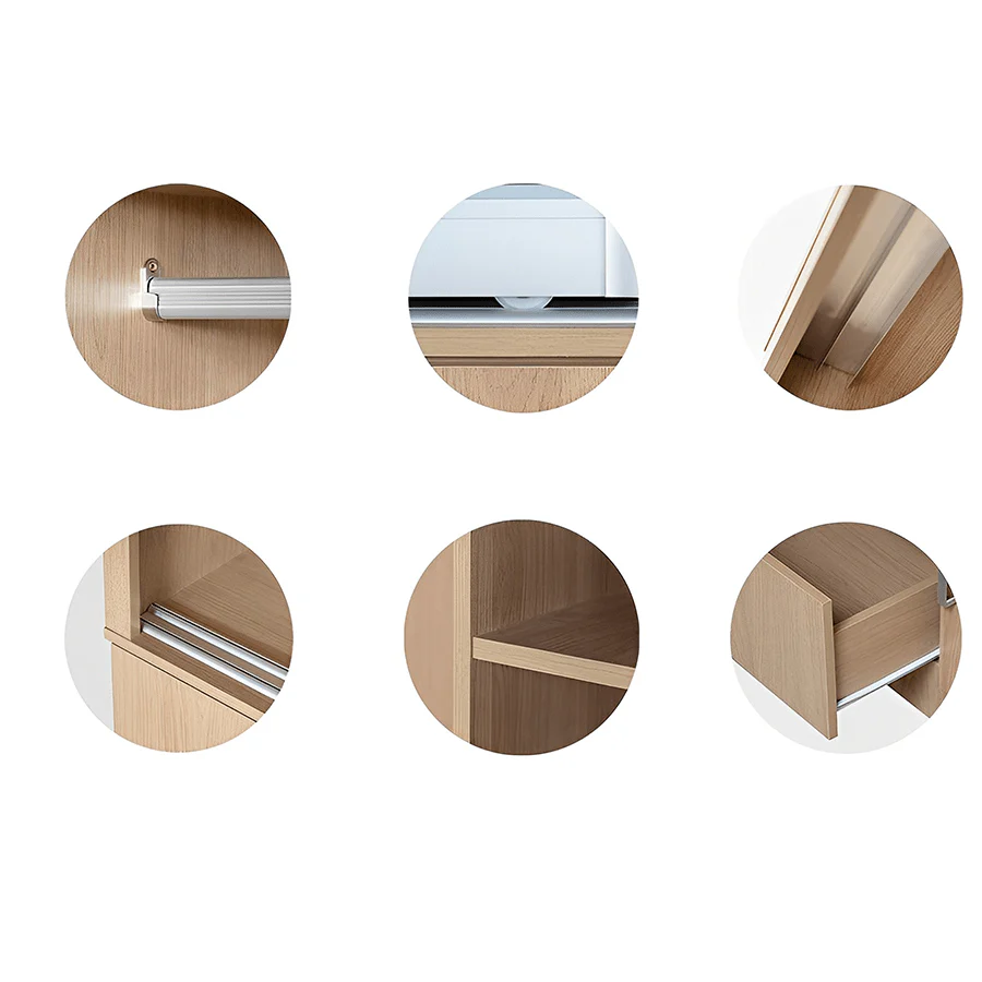 Vania 147 cm Sliding Wardrobe - Image 29