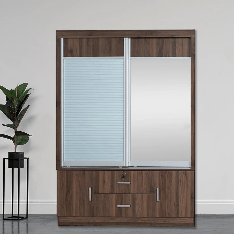 Vania 147 cm Sliding Wardrobe - Image 4
