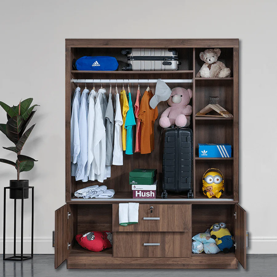 Vania 147 cm Sliding Wardrobe - Image 5