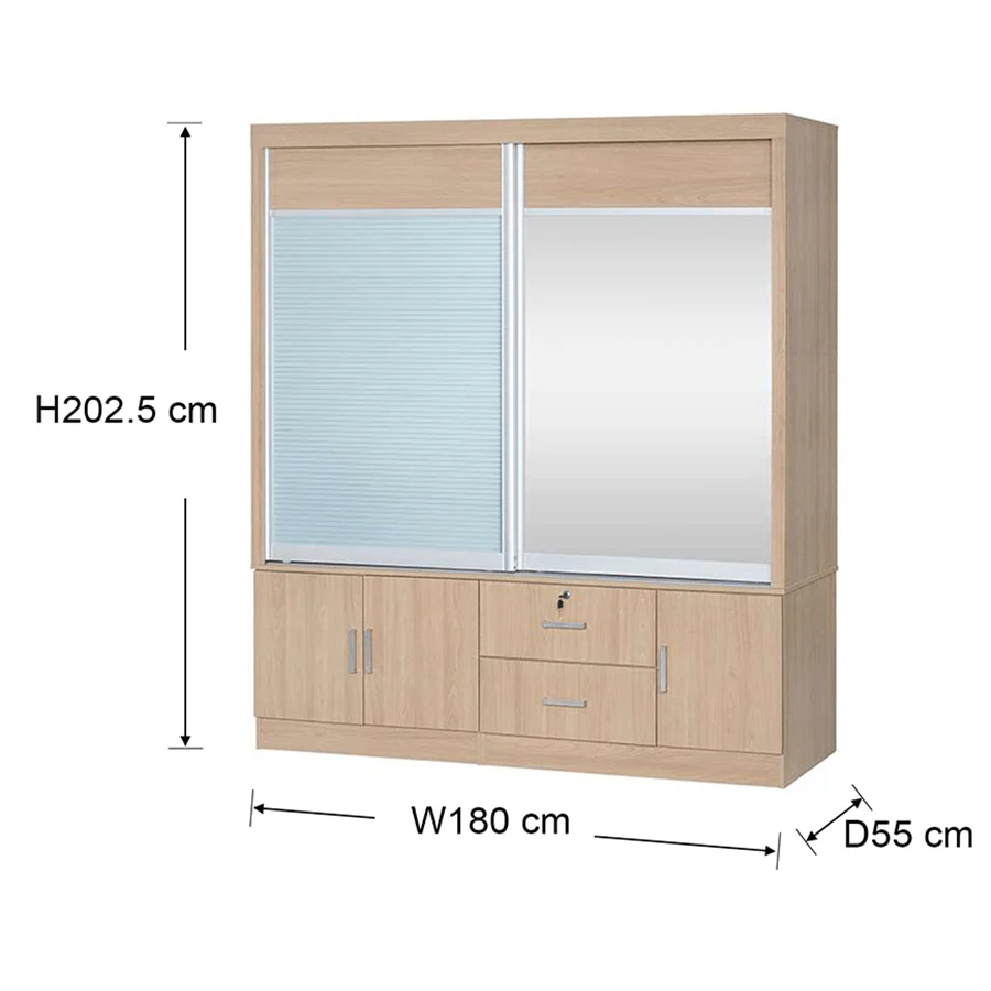 Vania 180 cm Sliding Wardrobe - Image 33
