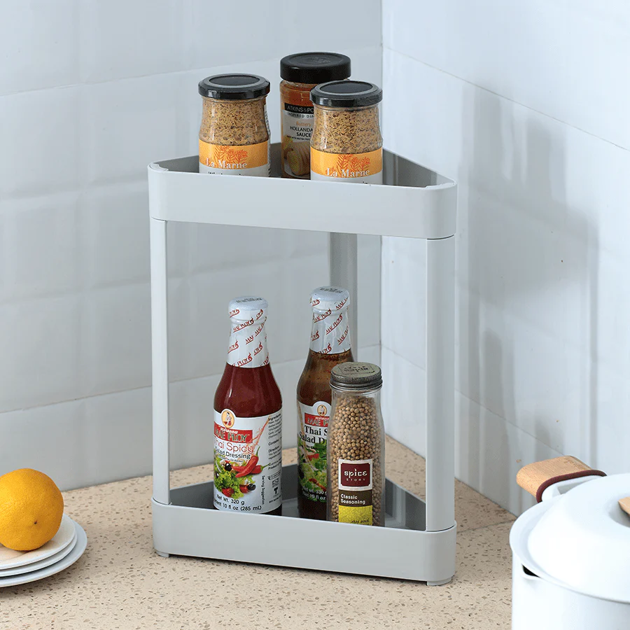 Varga 2 Layer Corner Shelf Unit - Image 4