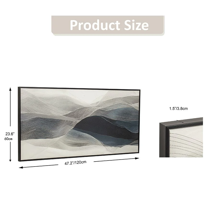 Weyar Canvas Wall Art with PS Frame 60x120 cm - Image 4