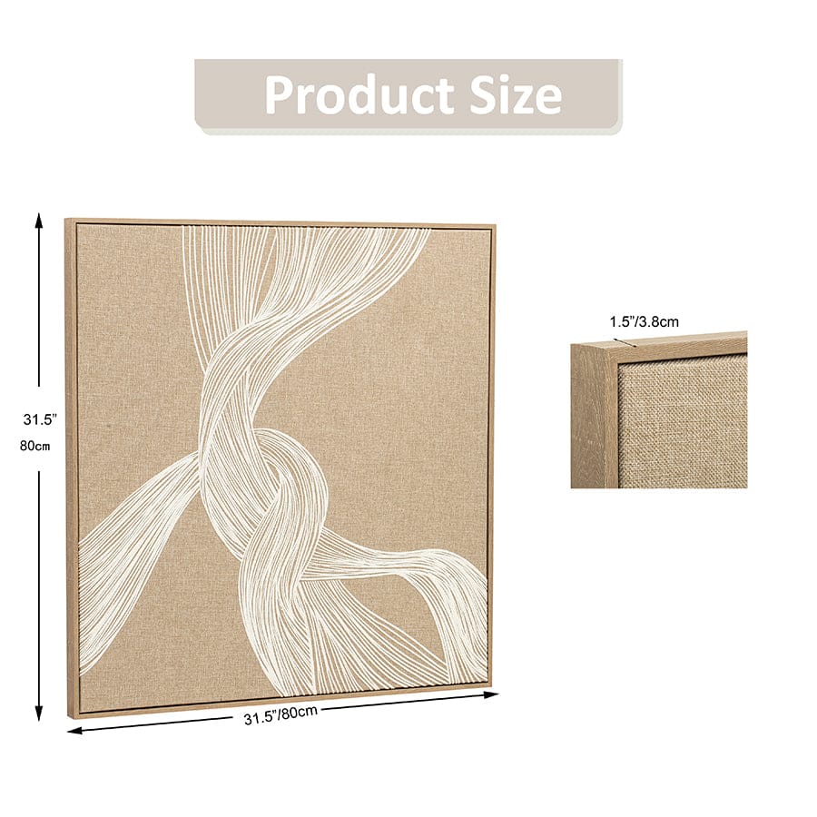 Winry Canvas Wall Art with PS Frame 80x80 cm - Image 4