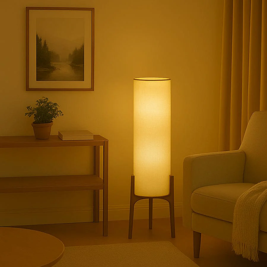 Yago Wood Floor Lamp - Image 2