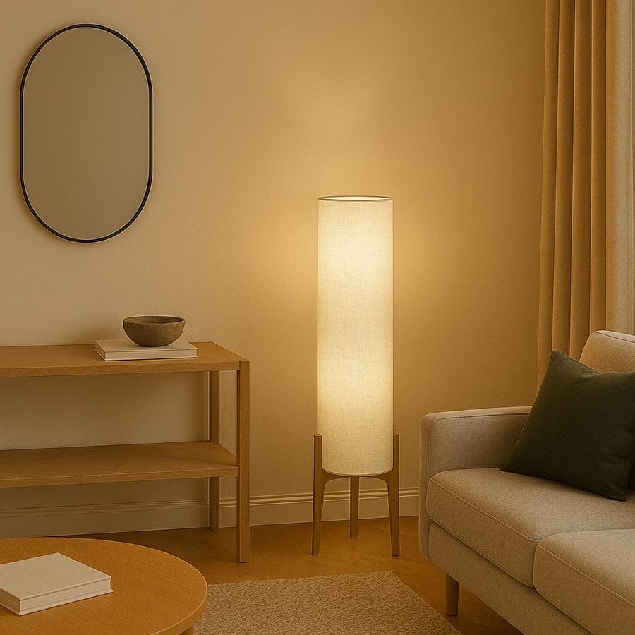 Yago Wood Floor Lamp - Image 3
